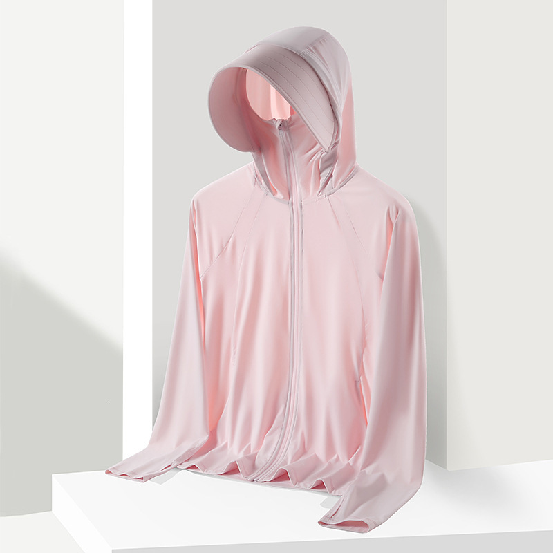 tracksuit Original yarn type for women, UPF50+ice sensitive summer ice silk women's outerwear, cycling travel sun protection clothing