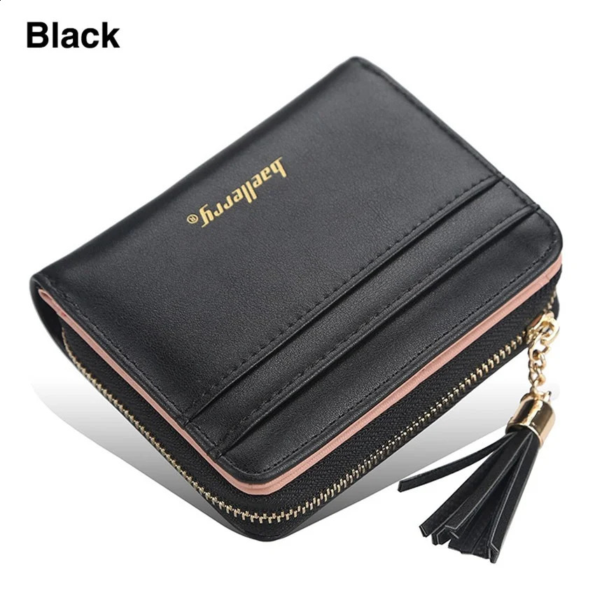 Fashion womens short wallet PU leather clutch Billfold multifunctional coin card clip notebook 250305