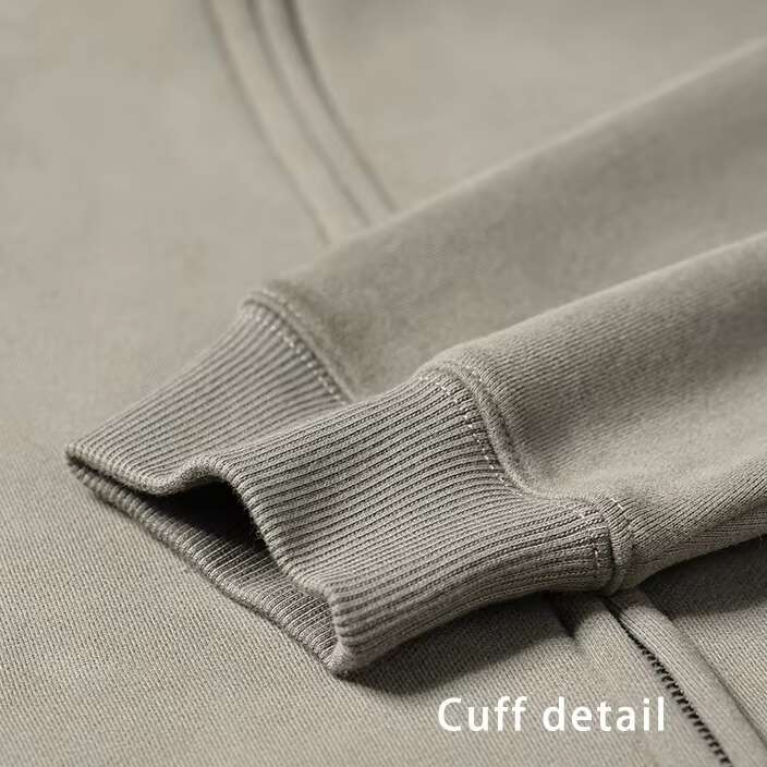 Oem Custom Women's Oversized Drop Shoulder Hoodies 100% Cotton Loose Zip Up Long Sleeves Hoodie For Women