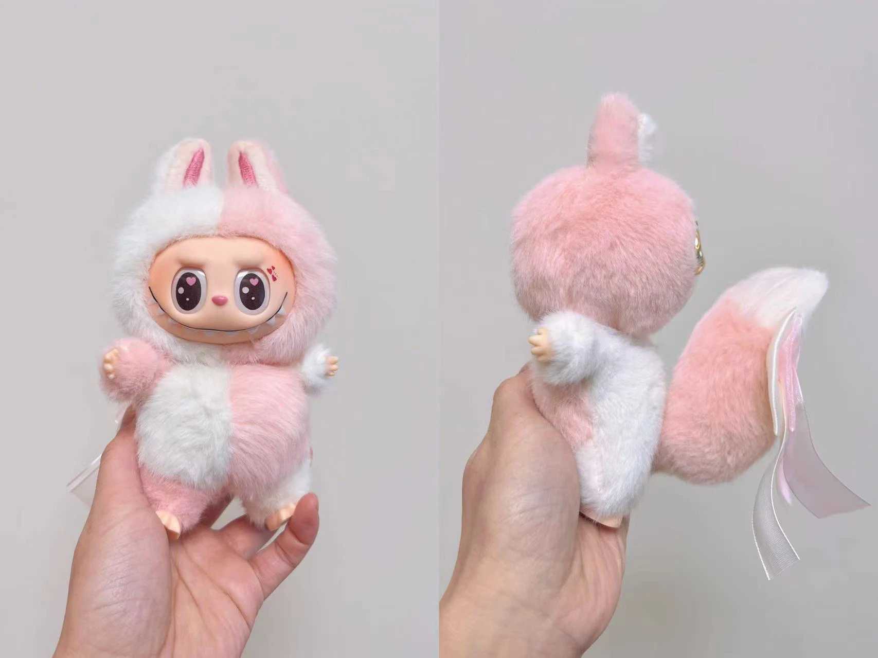 Labubu Vinyl Face Plush Doll Blind Box - The Monster Original DIY Customized Plush Action Figure Surprise Box Bag Charm KeychainT250305