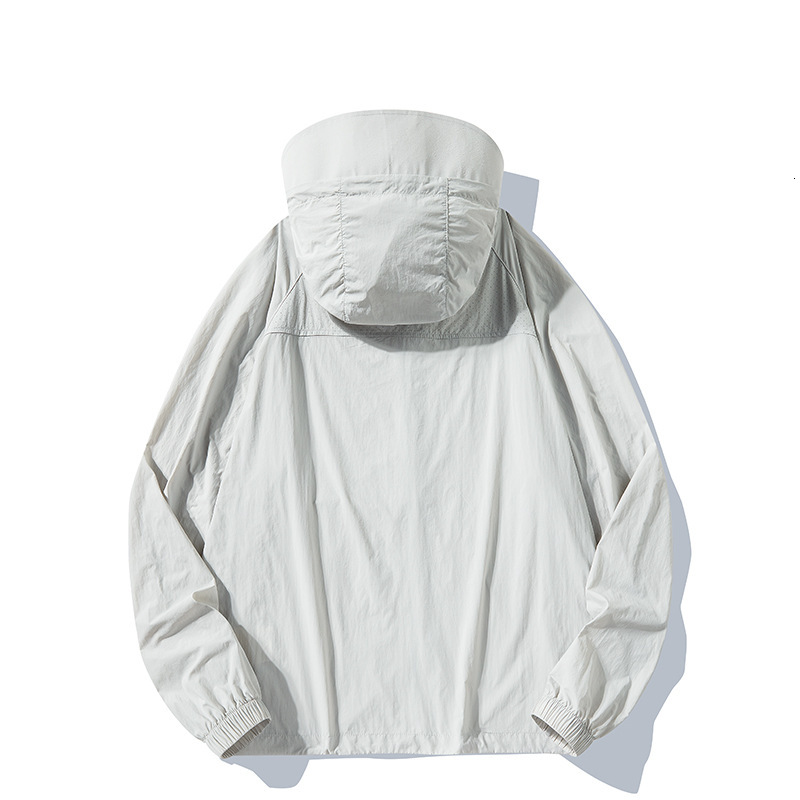 Summer solid color couple mountain style large brimmed functional women, UV thin breathable sun protection clothing for men