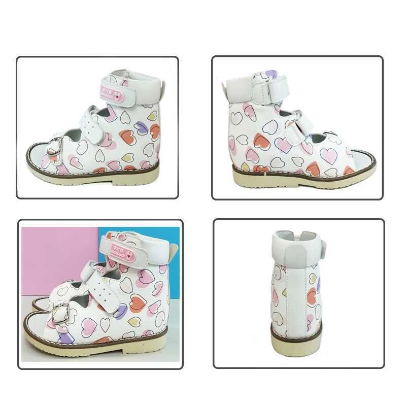 Children Sandals Kids Leather Summer Shoes For Girls Boys Toddler Flatfeet Orthopedic Footwear 2 to 8 Years X250305