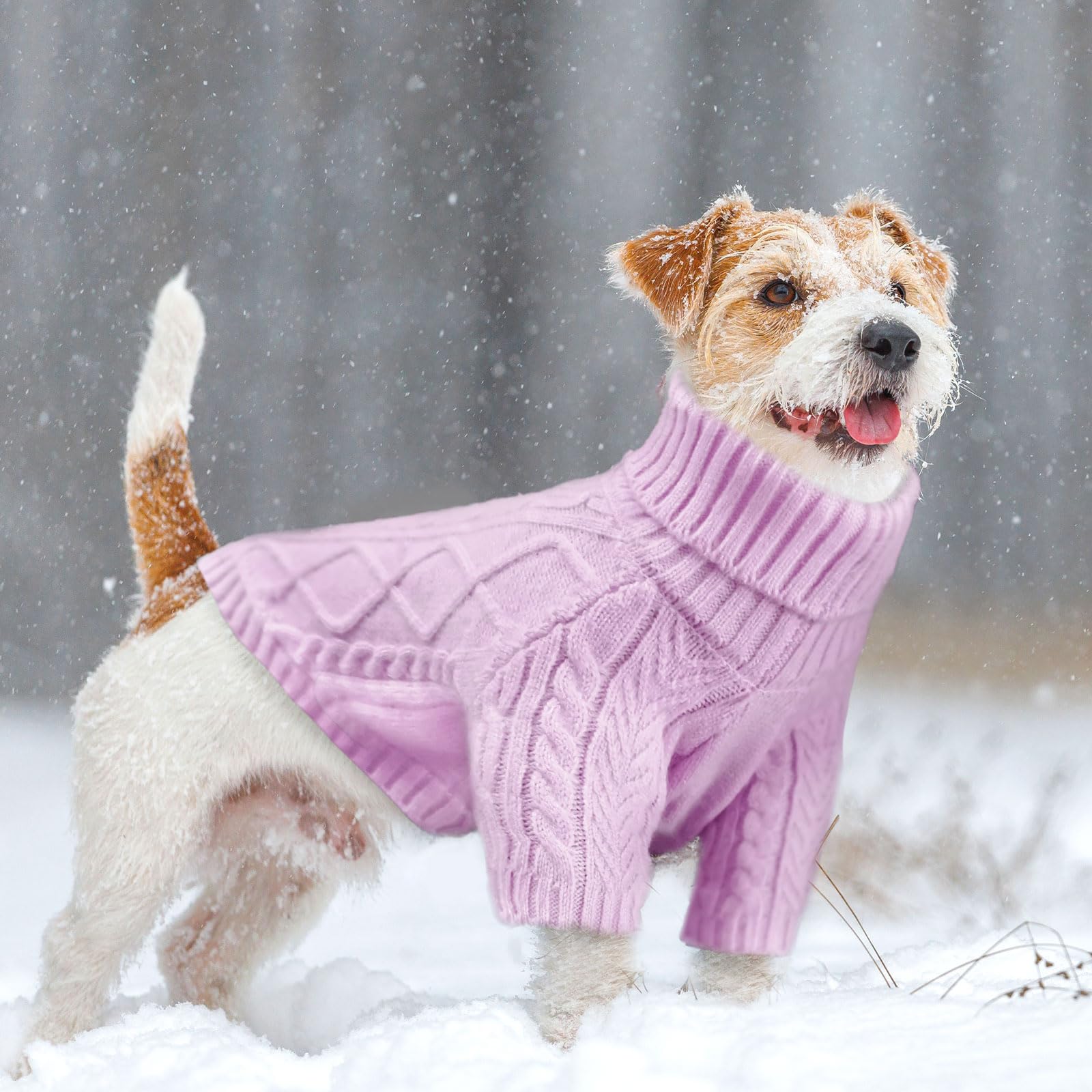 Dog Sweater for Small Dogs, Small Dog Christmas Sweater, Pullover Turtleneck Warm Soft Knitwear for Girl Boys Male Female Chihuahua, Bulldog, Dachshun