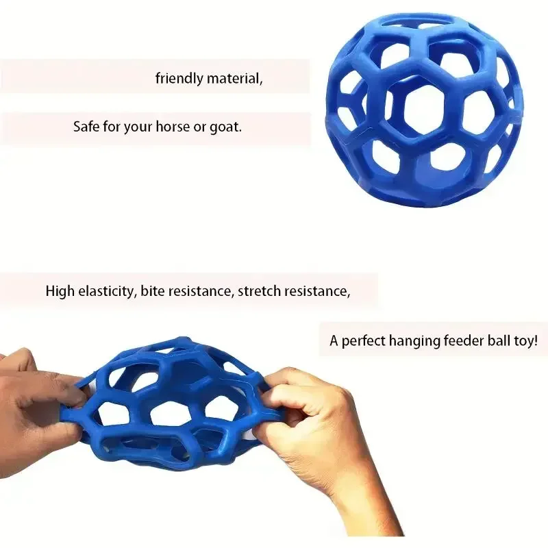 1PC Treat Ball Hay Feeder Ball Hanging Feeding for Horse Horse Goat Sheep Relieve Stress Horse Treat Ball