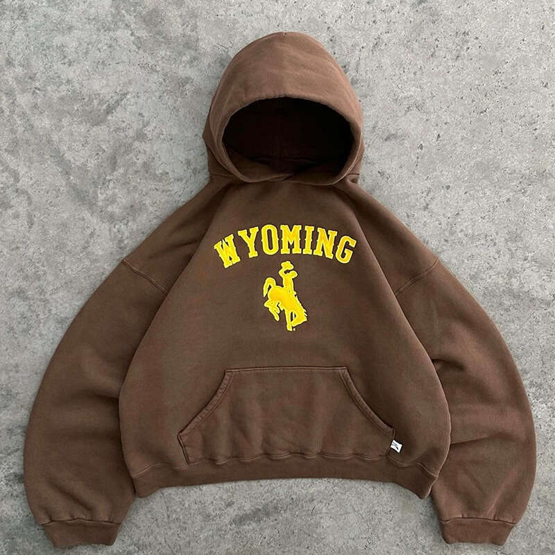 Letter printed hooded hood, loose fitting men's and women's fashion brand hoodie jacket gift for man