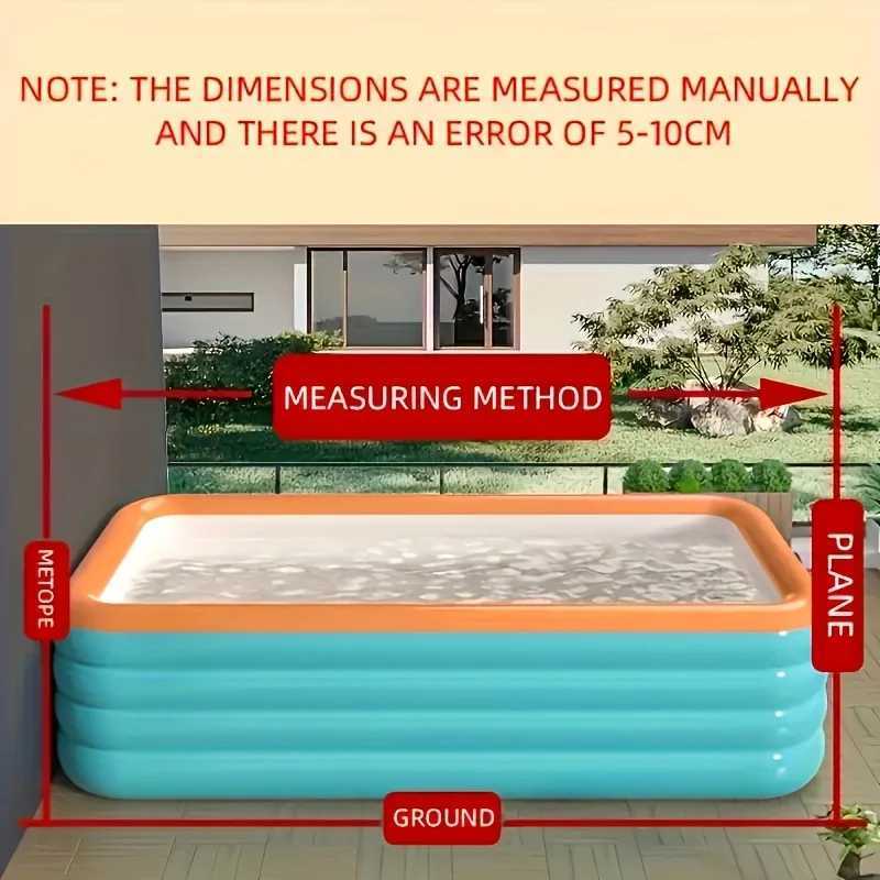 Easy-Setup Inflatable Swimming Pool for Family Fun - Durable Pvc Perfect for Backyard Water PartiesXJ250305