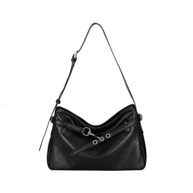 Vegetable Tanned Sheepskin Commuting Tote 2025 New Crossbody With Genuine Leather Texture, Single Shoulder Bag, Women's Armpit Bag