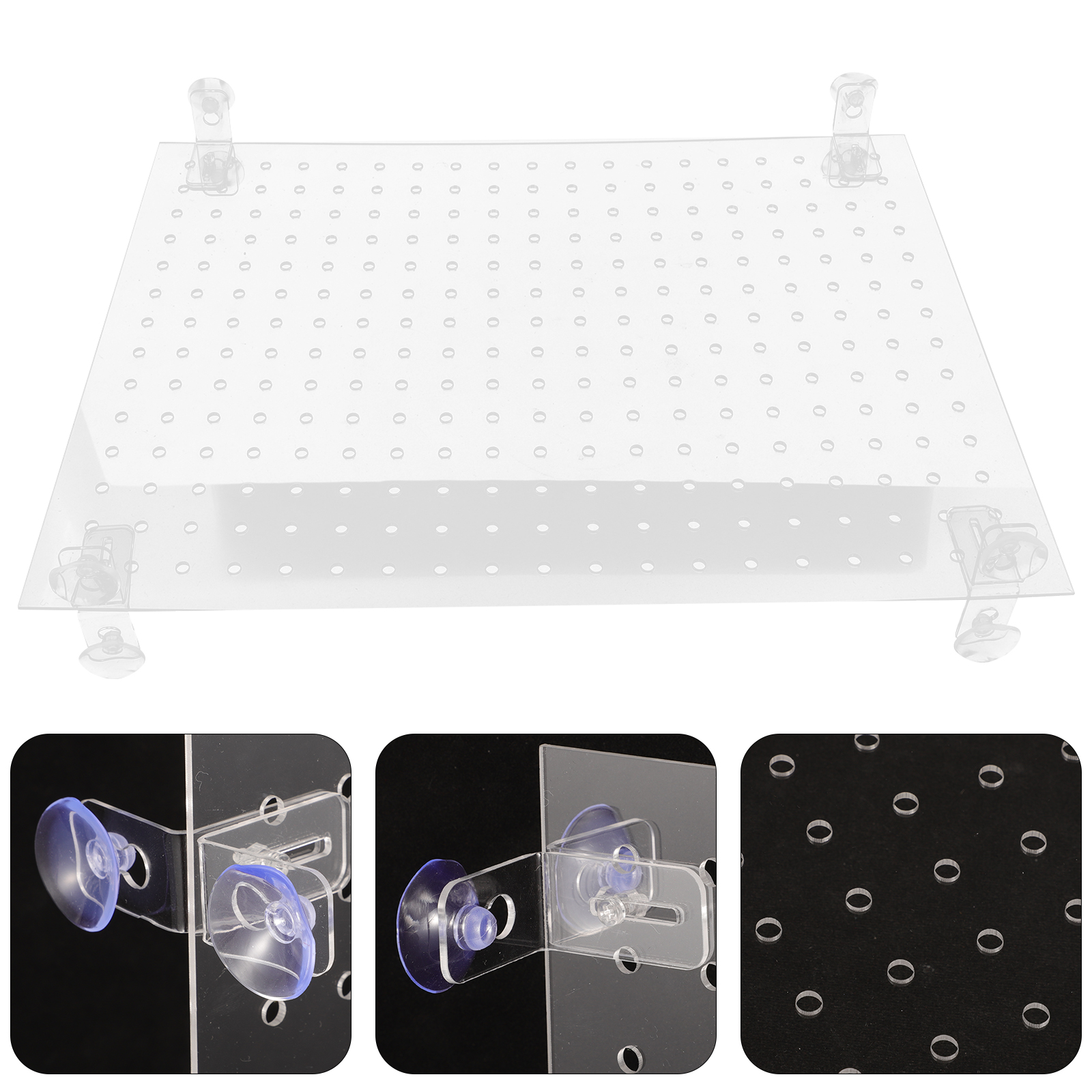 Fish Tank Isolation Board Divide Suction Cup Aquarium Divider Acrylic Transparent