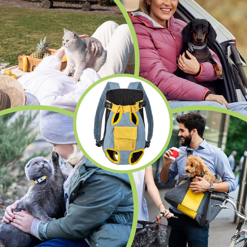 Backpack Dog Carrier Legs Out Adjustable Travel Bag For Cat Portable Pet Supplies For Small Medium Dogs Puppy Accessories For