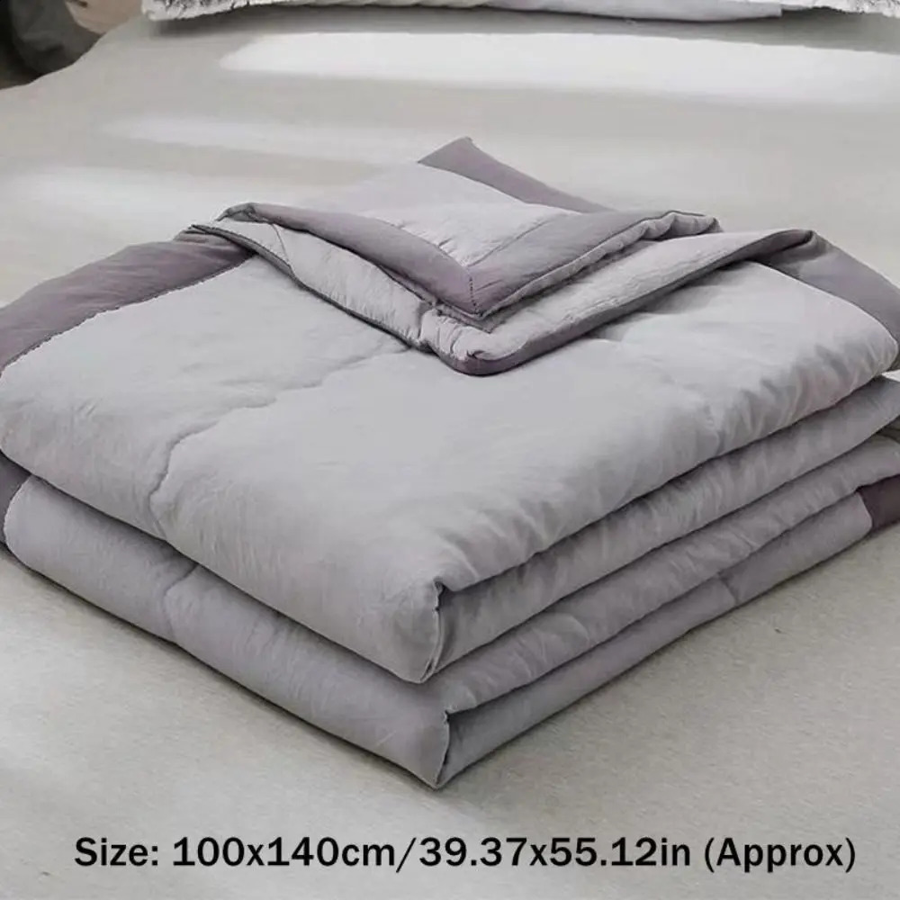 Double Sided Cooling Blanket Cold Effect Breathable Conditioning Quilt Spring Summer Solid Color Cooler Quilt 250304