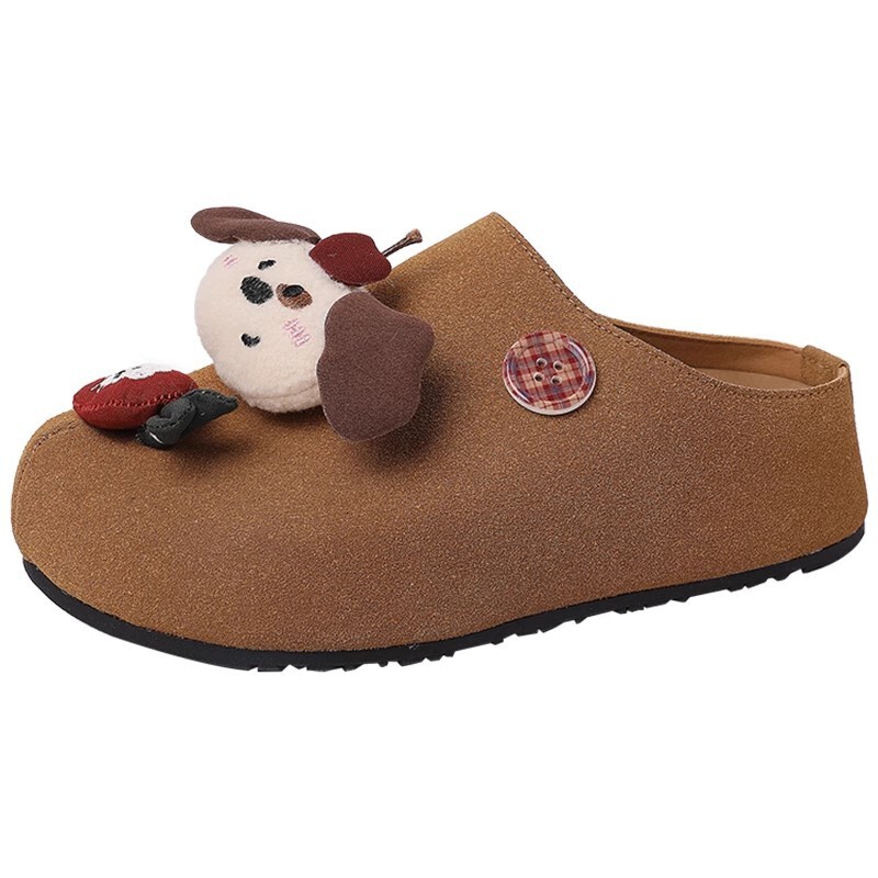 2025 new casual single toe flip flops for girls are suitable for female designers to wear outdoors. Spring new cartoon thick bottom half drag trend