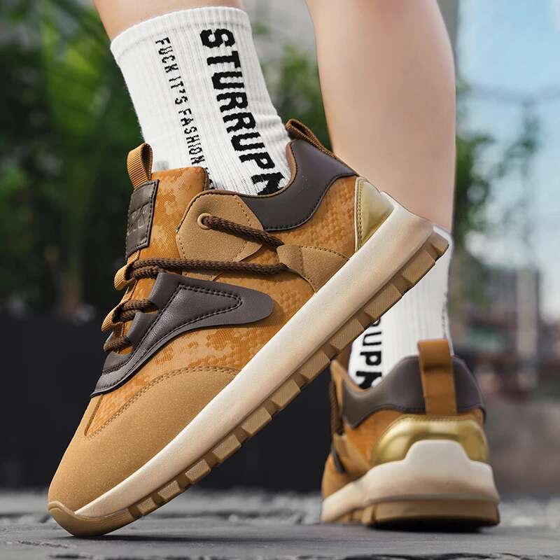 2025 Trendy Streetwear Casual Sneakers Summer Mesh Sports Men's Breathable Jogging Shoes Men Designer Flat Trainer