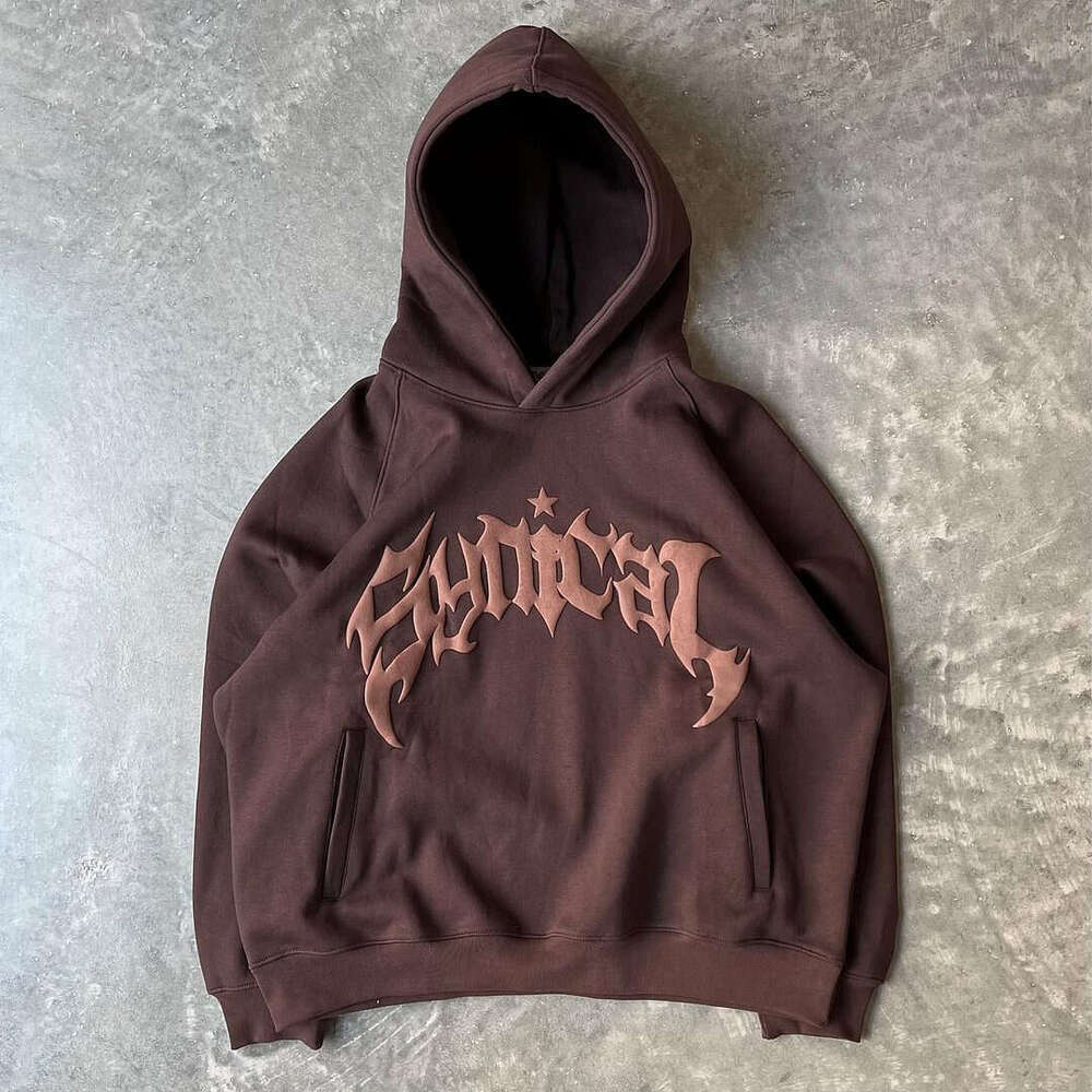 Autumn/Winter New Product American Gothic Letter Star Printed Hoodie Trendy Men's and Women's Casual Coat gift for man