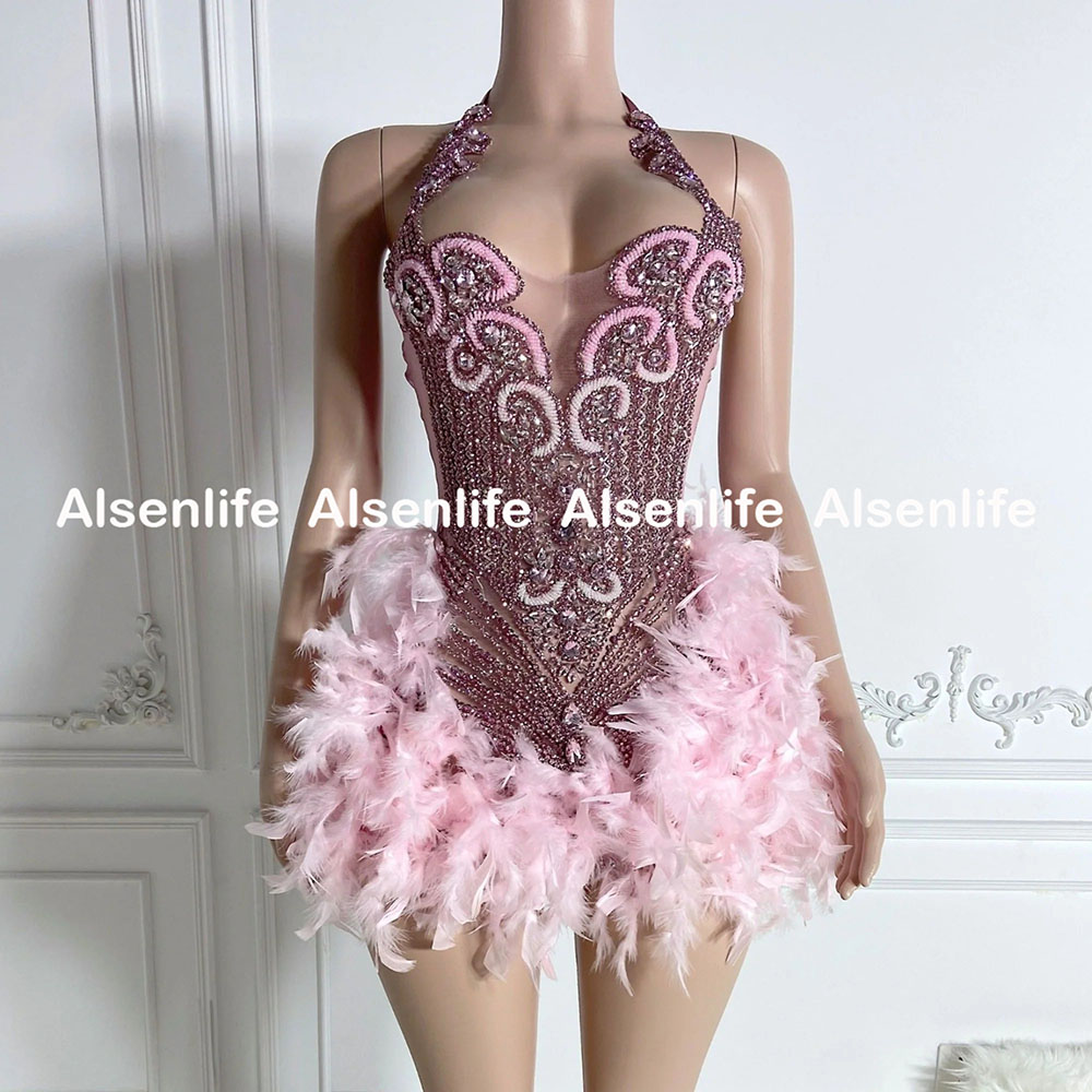 Customized Women Cocktail Birthday Formal Gowns Red Beaded Applique African Black Girls Short Prom Dresses