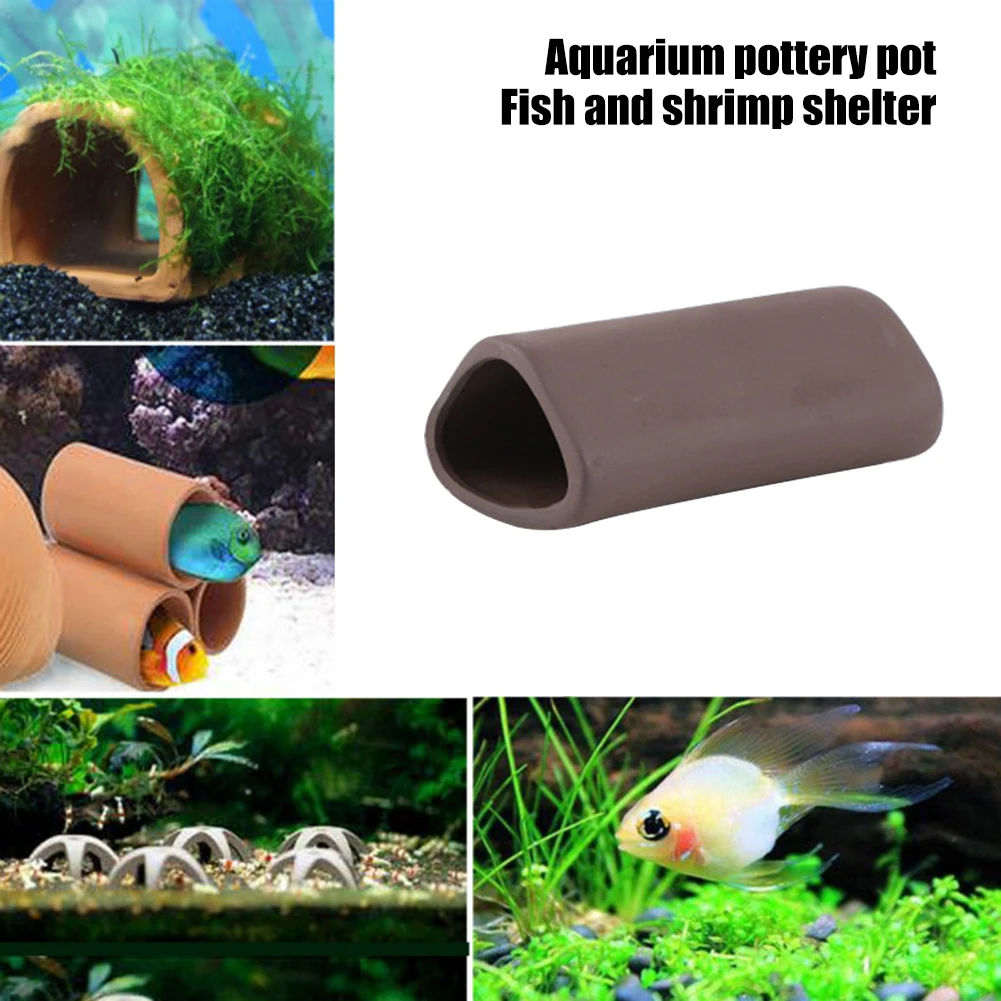 Fish Shrimp Ceramic Nest Crystal House Special Clay Pot Shelter Earth Tube Cave Aquarium Shrimp Breeding Ceramic Decoration