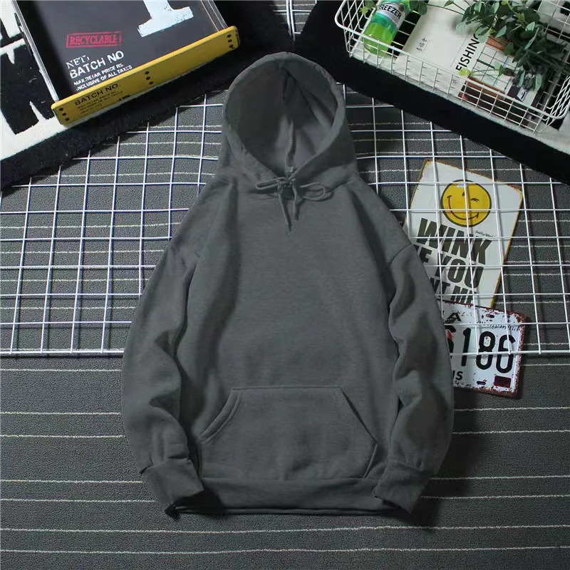 Blank Fleece Fashion Hoodies Men Pull Over Wholesale Hooded Sweatshirt Unisex Solid Hoodie In Bulk Sudaderas Con Capucha 250304