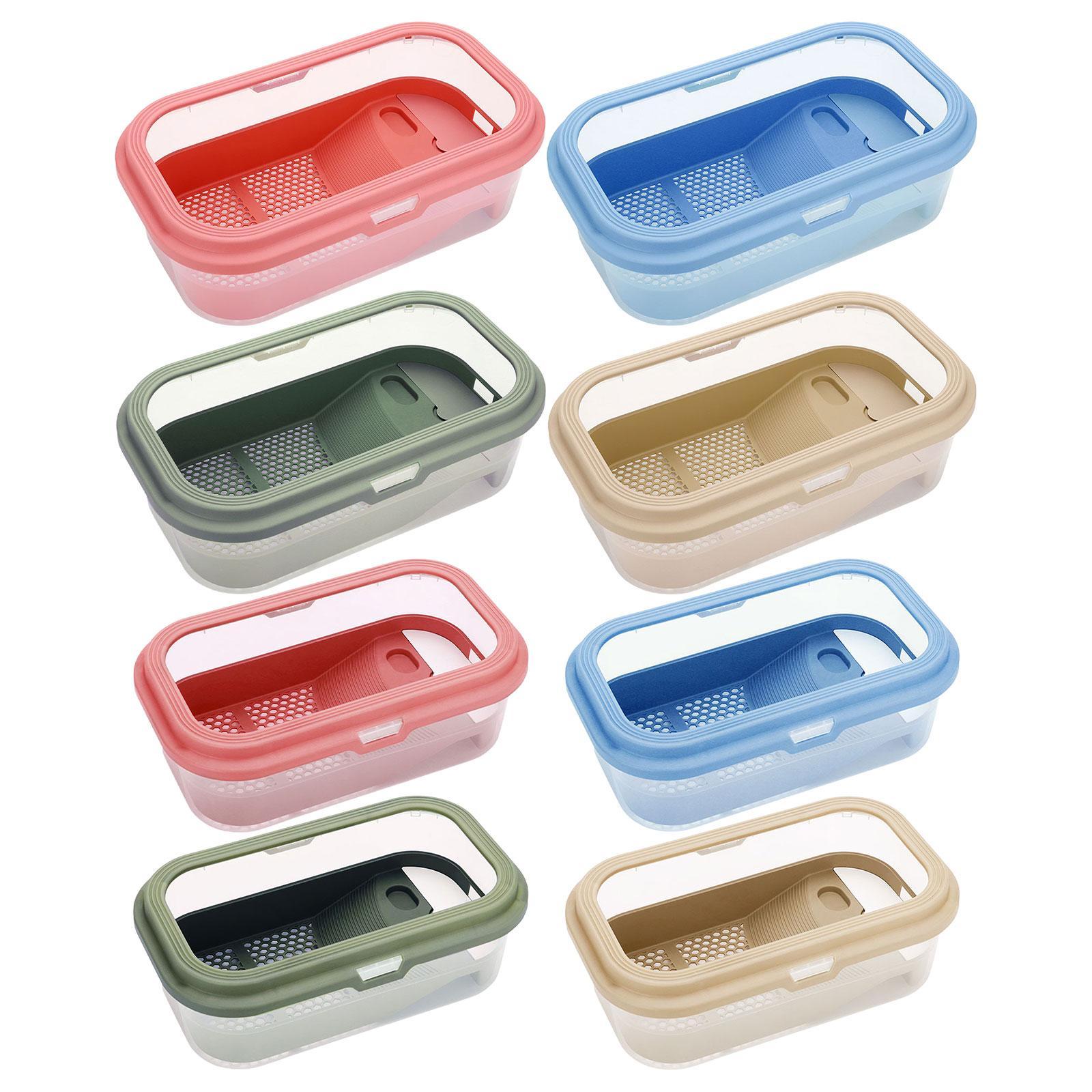 Small Turtle Tank Breeding Basking Ramp Case Indoor Decor Container Detachable for Hermit Crab Snail Terrapin Tortoises Crayfish