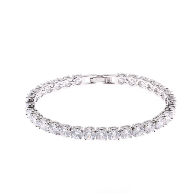 Chic Geometric AAA Zircon Bangle for Men and Women - Classic Fashion Piece