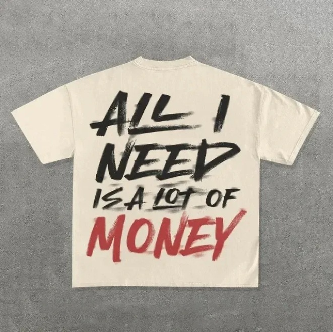 Men's Women's T-shirts Printing Latest Edition Double-sided Print Sports Tees Brother Gothic Oversized T-shirt Street Top Y2k Clothes