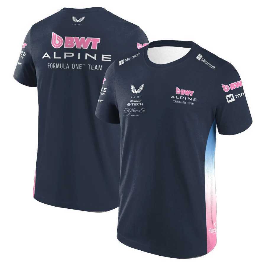 Men's T-Shirts Summer Hot Selling F1 Competition Outdoor Extreme Sports BWT ALPINE Racing Team Quick Drying Cycling Suit T-shirt For Men z250305