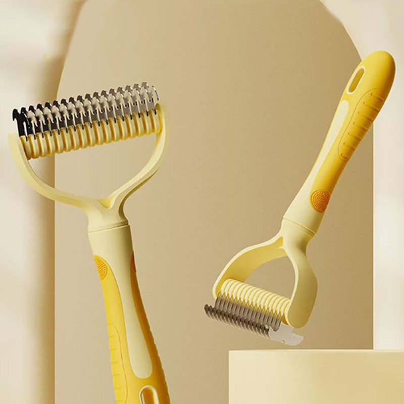 Dog Comb Stainless Steel Dog Brush Double-sided Combs for Cat Hair Knot Opening Pet Hair Remover Pet Grooming Knife Dogs Brush