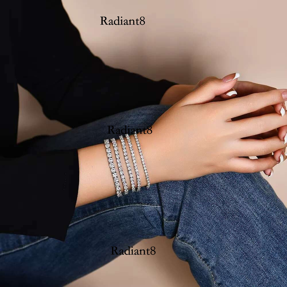 Serenity 3mm 4mm 5mm 6.5 D Color VVS1 Moissanite Tennis For Women Man Anniversary Gift S Sier Bracelet Hand Chain