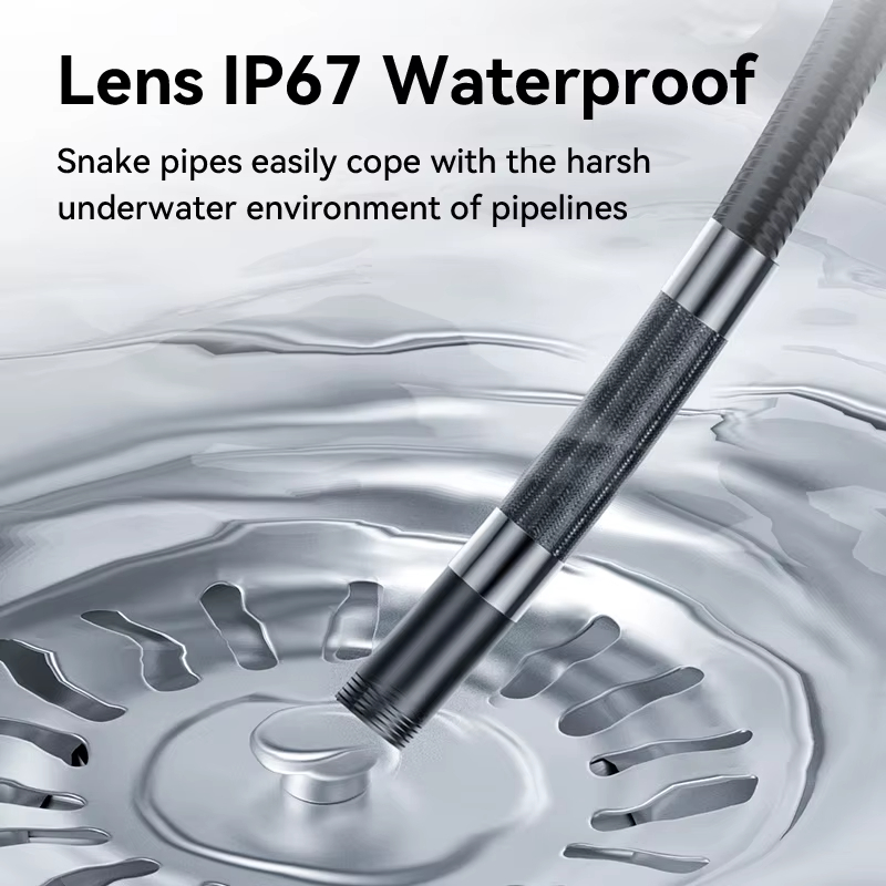 Two Way 360 degrees Articulating Borescope 1080P Camera endoscope with Light 6mm Waterproof Probe Endoscope with Android iOS Phone