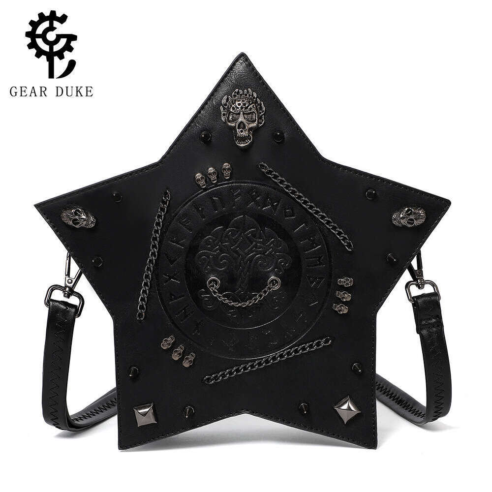 TEMU New Bag Women's Gothic Niche Women's Backpack Skull Head Single Shoulder Diagonal Cross Bag