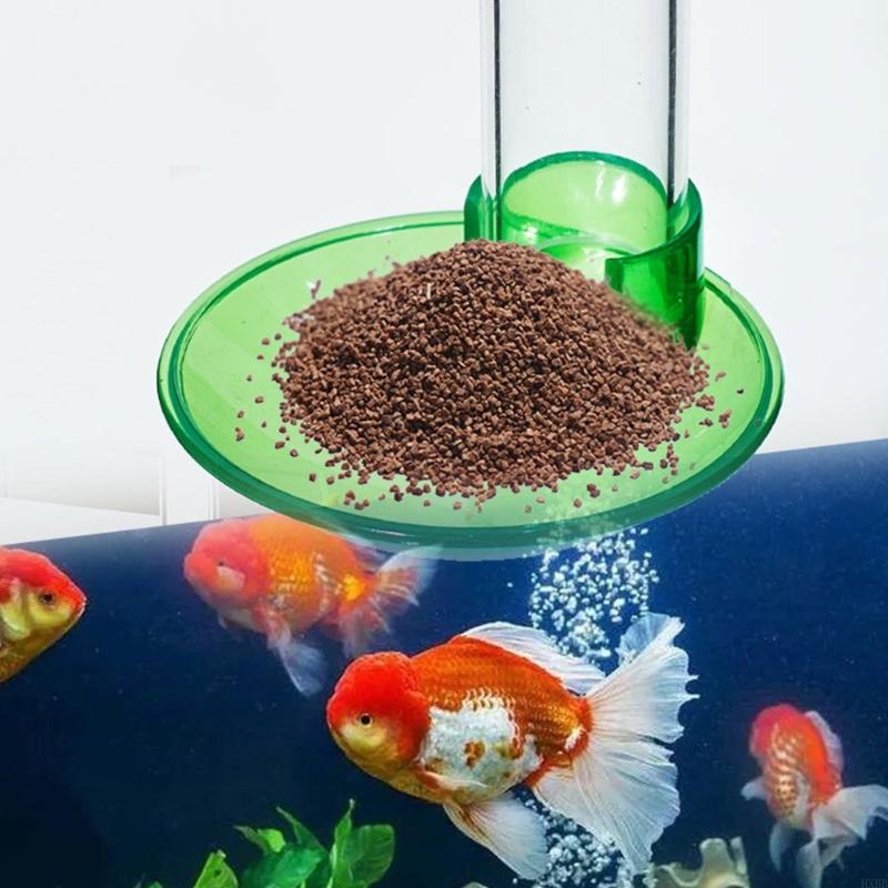 2025 New Aquarium Feeding Tube Acrylic Fish Shrimp Feeder with Dish Clip to Fish Tanks