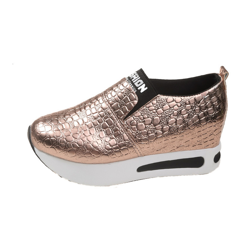 New 2025 Women's Upper Autumn/Winter Single Shoe Solid Color Casual Thick Bottom PU Large Sport ddmykukumalu