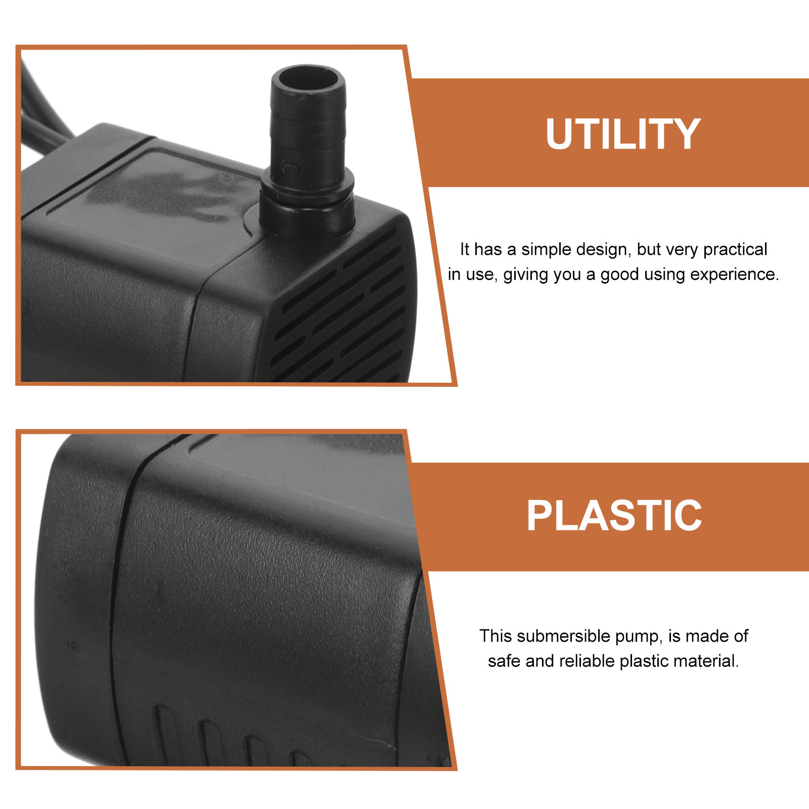 Mini Fish Tank Water Pump Submersible Filter Pond for Fountain Outdoor Pumps Ponds Diving