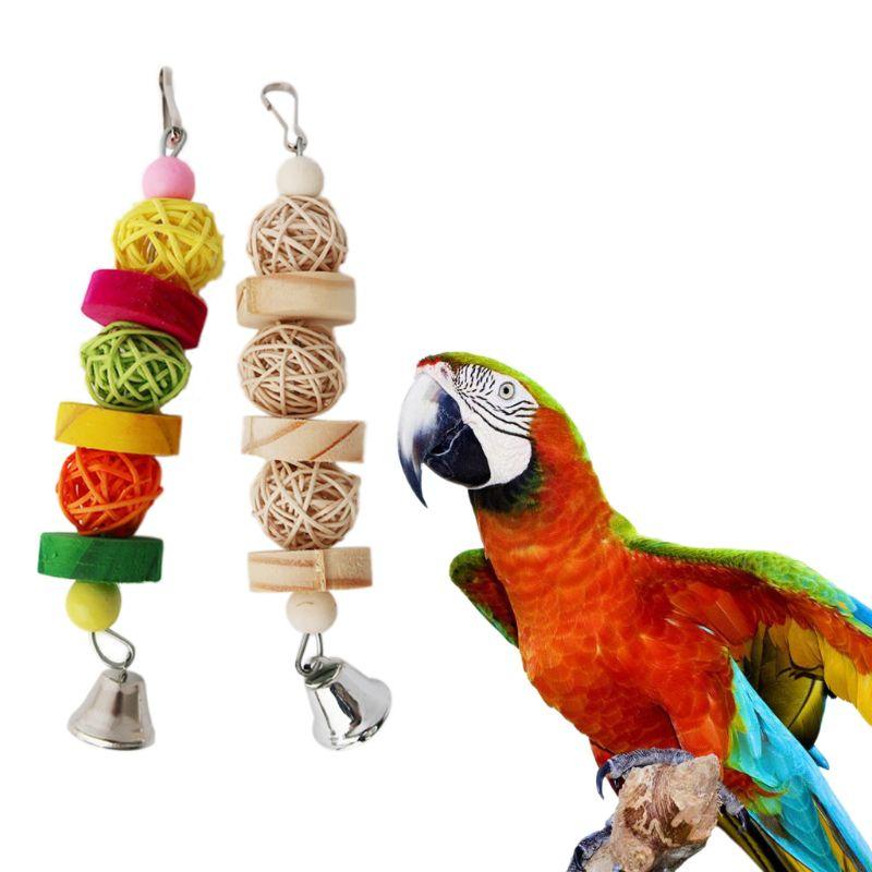 2025 New Bird Chew Toy Parrot Entertainment Blocks Cage for Cockatiel Conure