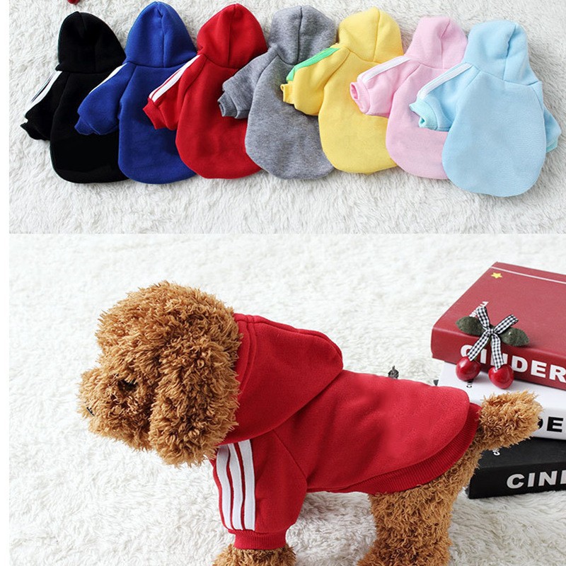 Winter - Spring Fashionable - style Drawstring Hoodies for Small and Large Dogs and Cats - Great Pet Apparel