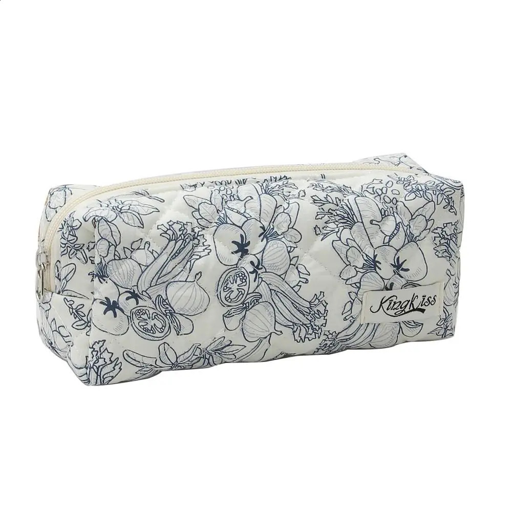 Ship from US 3Piece Floral Cosmetic Bag Set for women Cute Makeup Organizer Travel Toiletry Handbag Purses 250305FBB