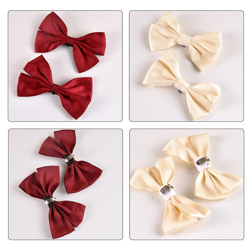 1Pair Bow Shoe Clip Wedding Shoes High Heel Decoration Women Bride Charm Shoe Buckle Decor Clips Shoes Accessories 250218