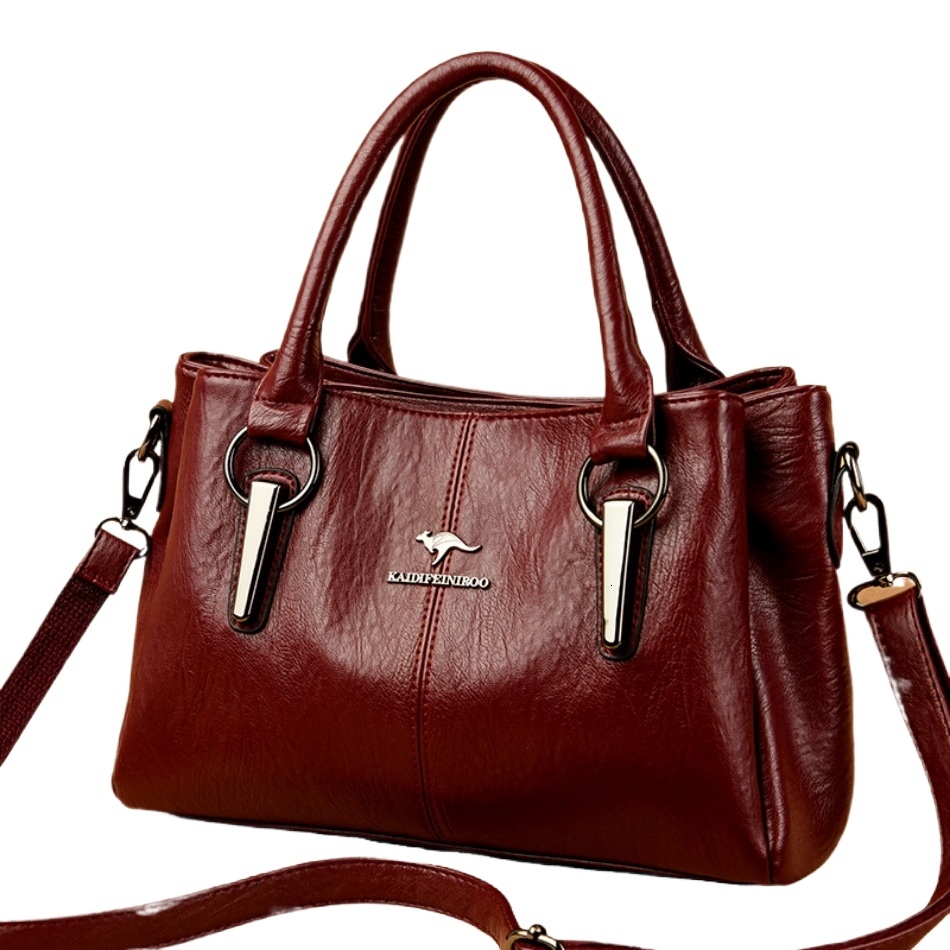 new style Genuine 3Layers High Quality Soft Leather Ladies Shoulder Crossbody Bags For Handbags Women Designer A Main