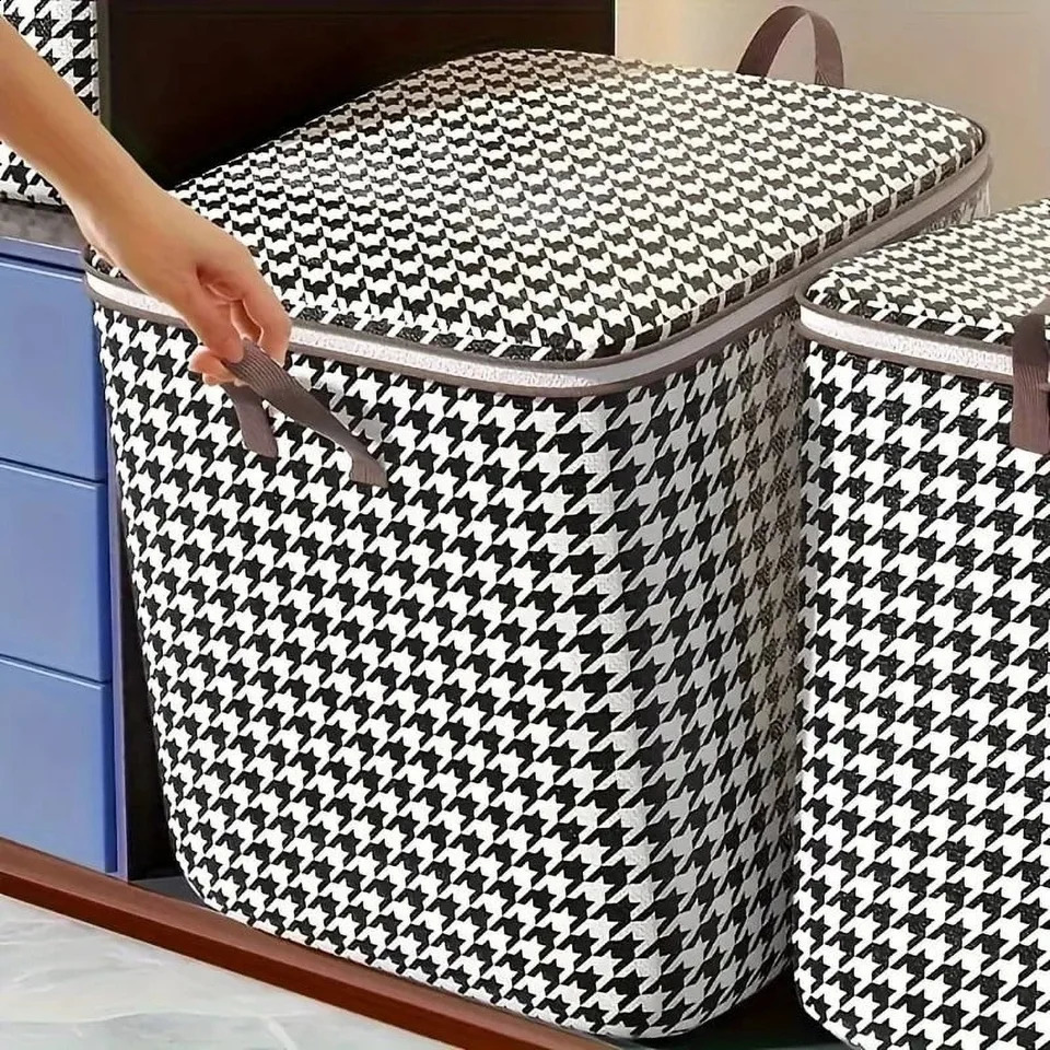 Ship from US 3Pack Clothing Storage Bag 100L Large Capacity Organizer with Reinforced Handle for Comfortable Bedding Blankets 250305FBB