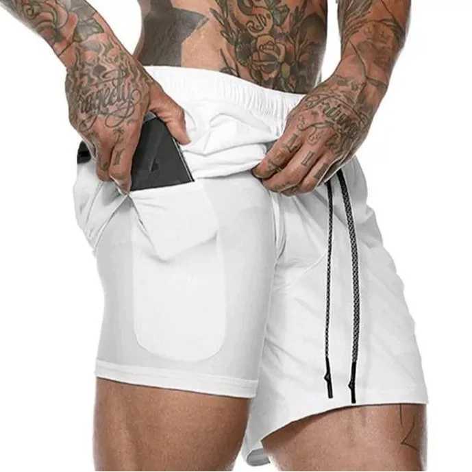 Summer breathable fitness shorts running training squatting one-fifth pants basketball and size sports pants elasticXJ250304