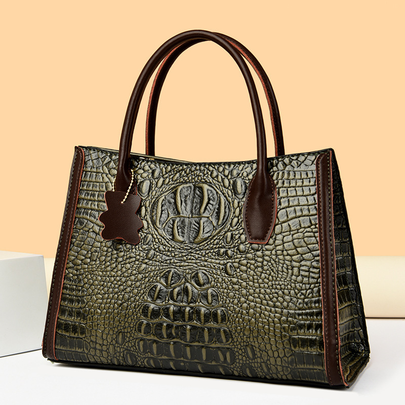 Bag Large Capacity Handbag 2024 New Tote Fashion Crocodile Pattern Women's Mother Bag