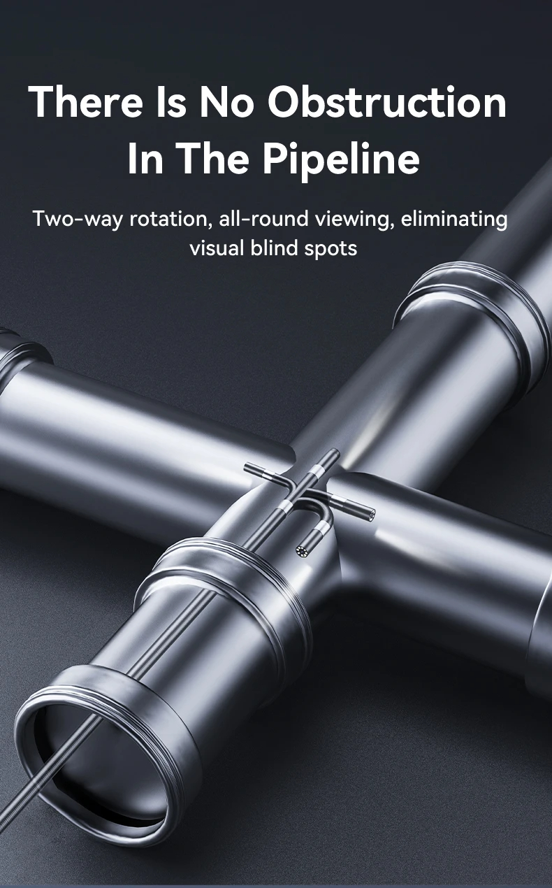 Two Way 360 degrees Articulating Borescope 1080P Camera endoscope with Light 6mm Waterproof Probe Endoscope with Android iOS Phone