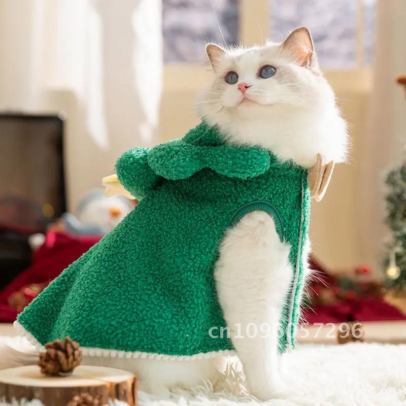 Hoodies Winter Warm Christmas Clothes for Small Dogs Winter Costume Warm Winter Coat Cat Coat Jacket Sweater Puppy Cat Fleece