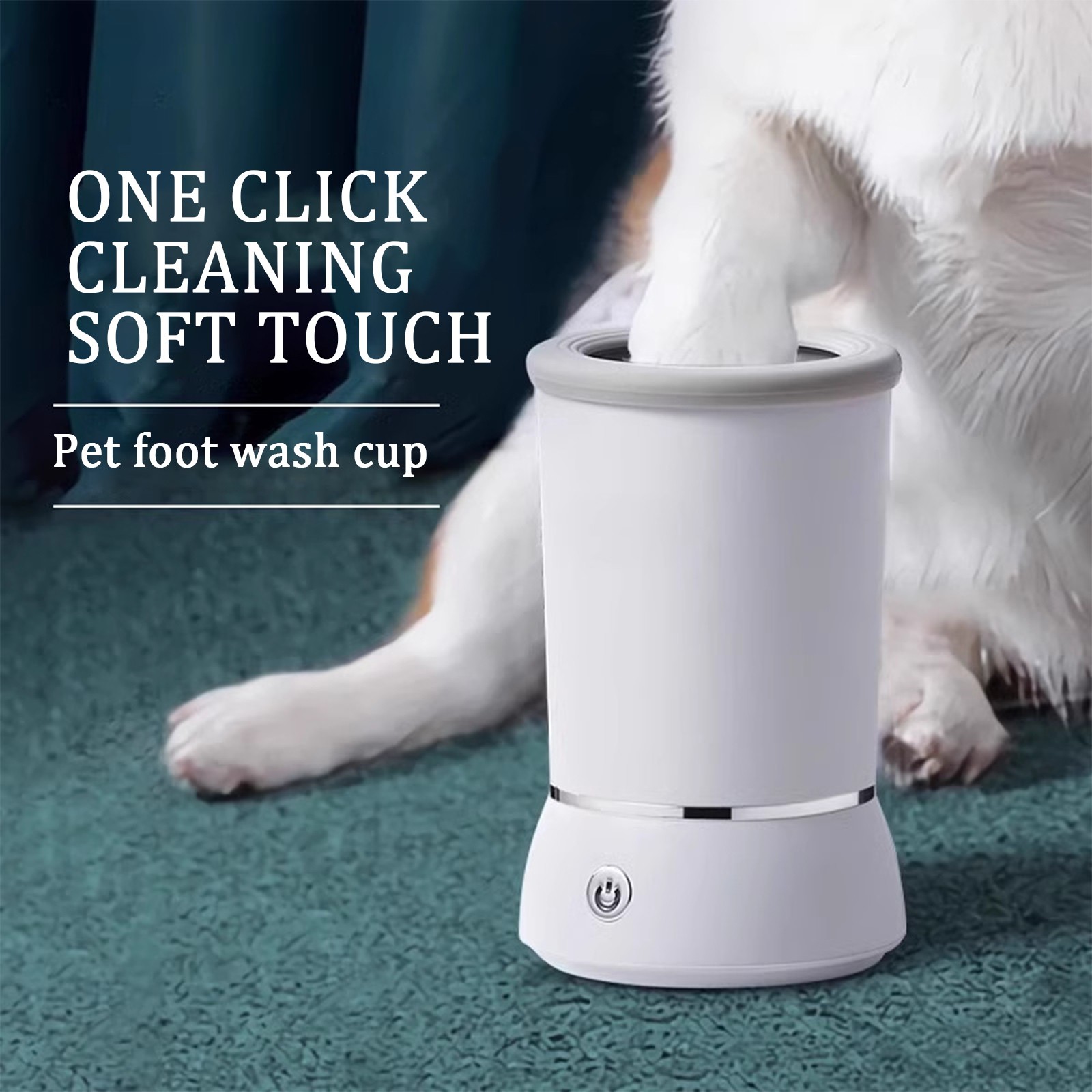 Dog Paw Cleaner Cup Paw Brush Soft Silicone Pet Dog Paw Washer Quickly Wash Dirty Paw Pet Brush For Small Medium Large Dogs
