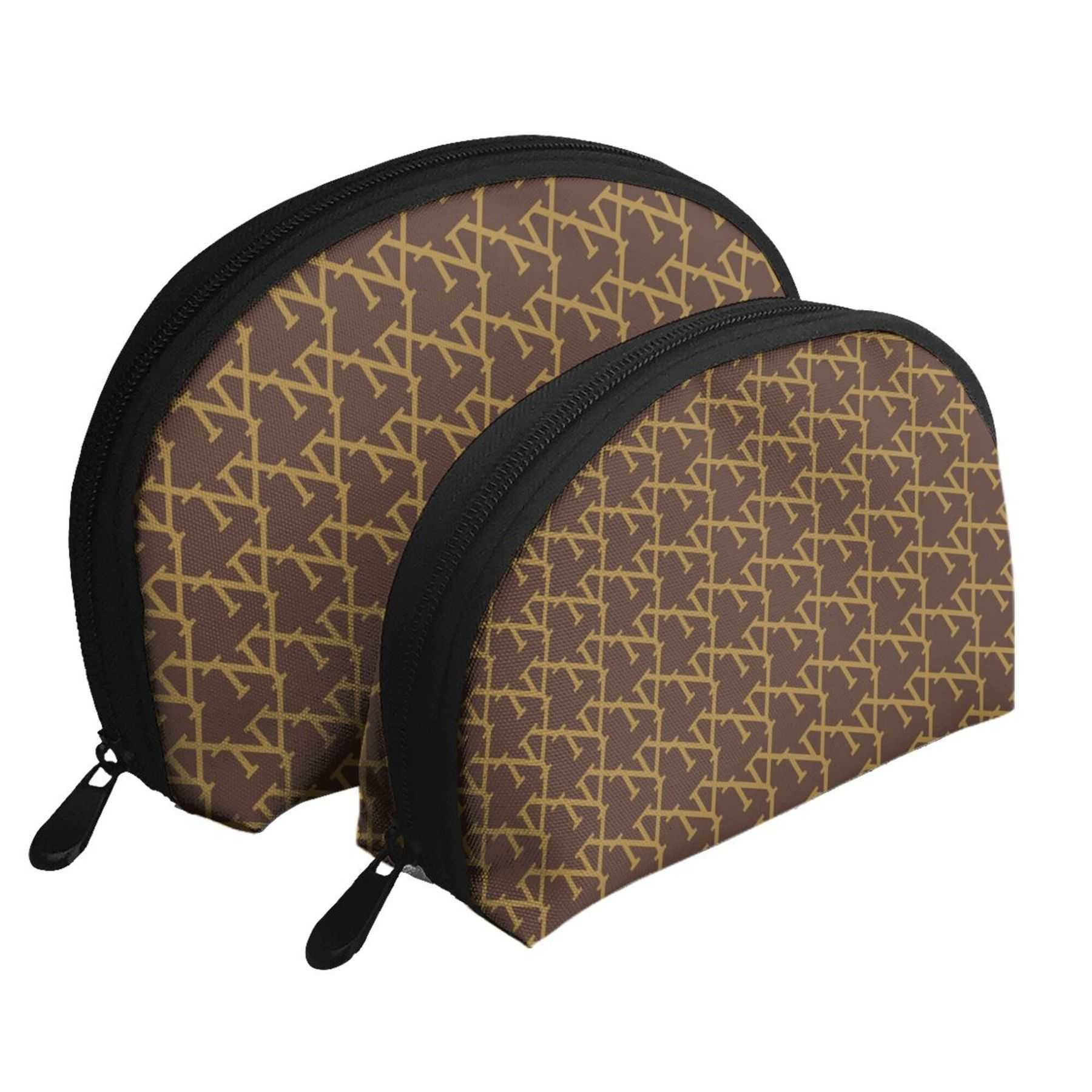 NXY Portable Bags Clutch Pouch Fashion Shell Alphabet Cosmetic Bag Designer Makeup Bag Women Lightweight Toiletry Bags 250305
