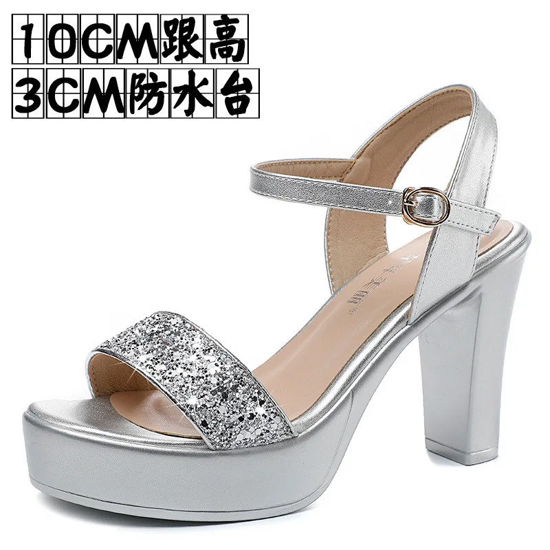 32-43 Bling Women Sandals Woman Summer Female High Heels Party Shoes Platform Sandal er Shoes Women High Quality 250228