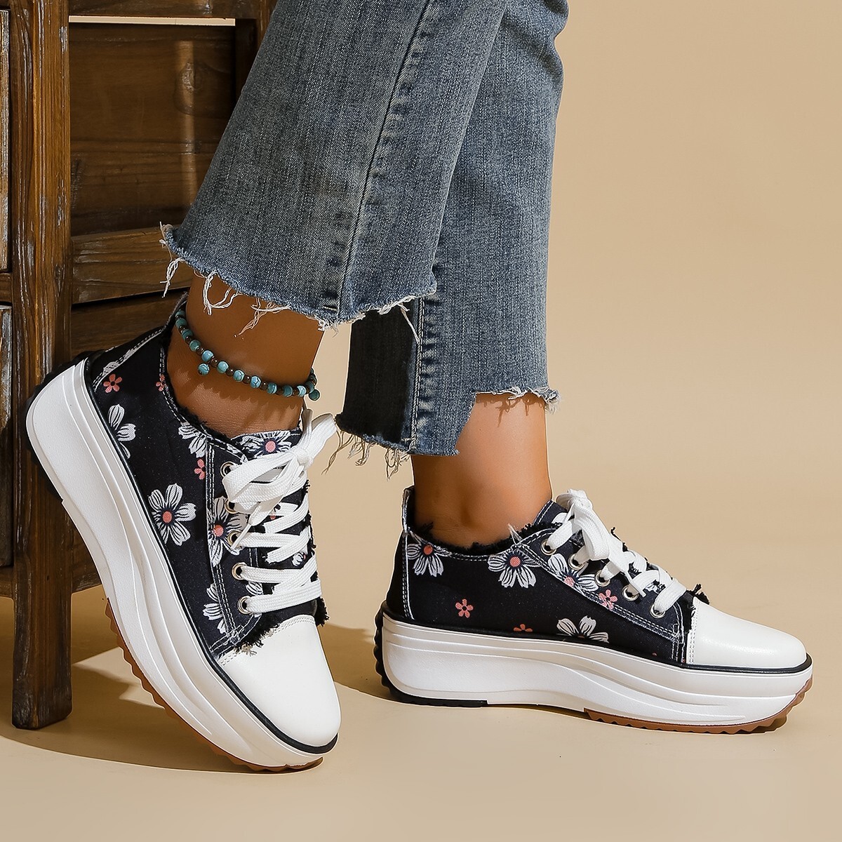 Shoe Academy Large Thick Bottom Women's Casual Summer Style Canvas Shoes New 2025 ddmykukumalu