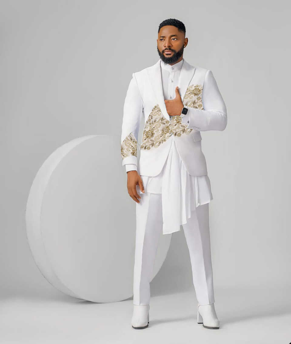 Beading Groom Wedding Tuxedos Customized Plus Size Appliques Business Mens Pants Suits Fashion Show Wear 2 Pieces