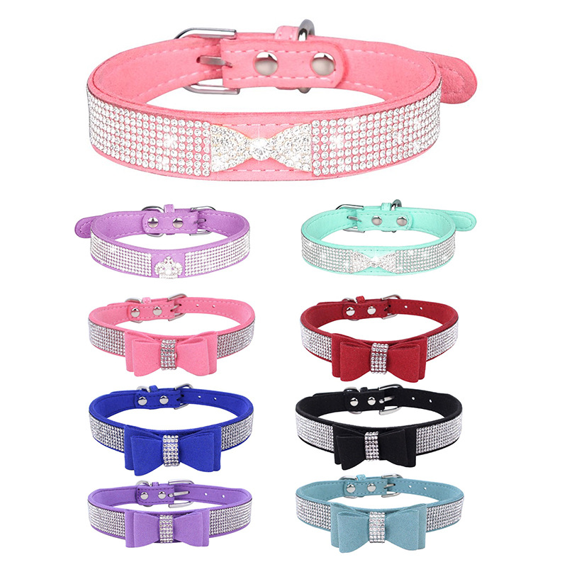 Elastic Cute Bow Tie Christmas Red Collar for Pets - Adjustable Fit for Cats and Small Dogs