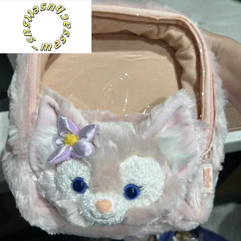 Backpacks 2024 New Dopamine Cartoon Cute Linabell Big Face Plush Student Large Capacity Storage Travel Shoulder Crossbody Backpack Y250305FZYZ