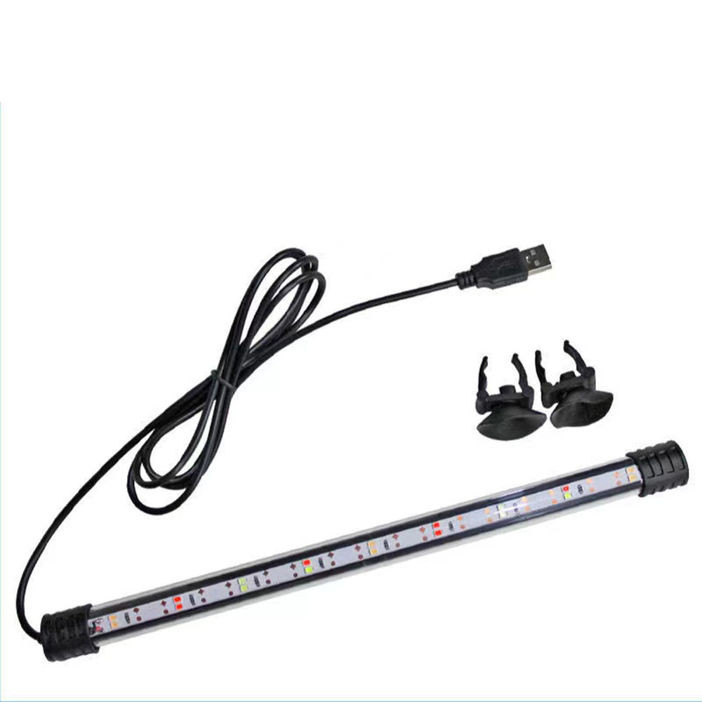 17cm 27cm 37cm USB DC5v Submersible blue white LED Aquarium Light Fish plant grow light underwater for Tank Lighting Bar lamp