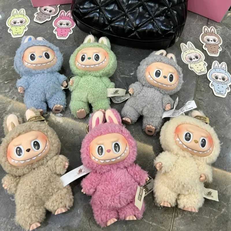 New Original The Monster Labubu Action Figure Heartbeat Macarons Vinyl Face Cute Doll V1 Blind Box Toy Birthday Labubu GiftT250305